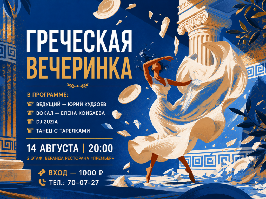 Греческая вечеринка в «Премьере»